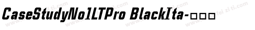 CaseStudyNo1LTPro BlackIta字体转换